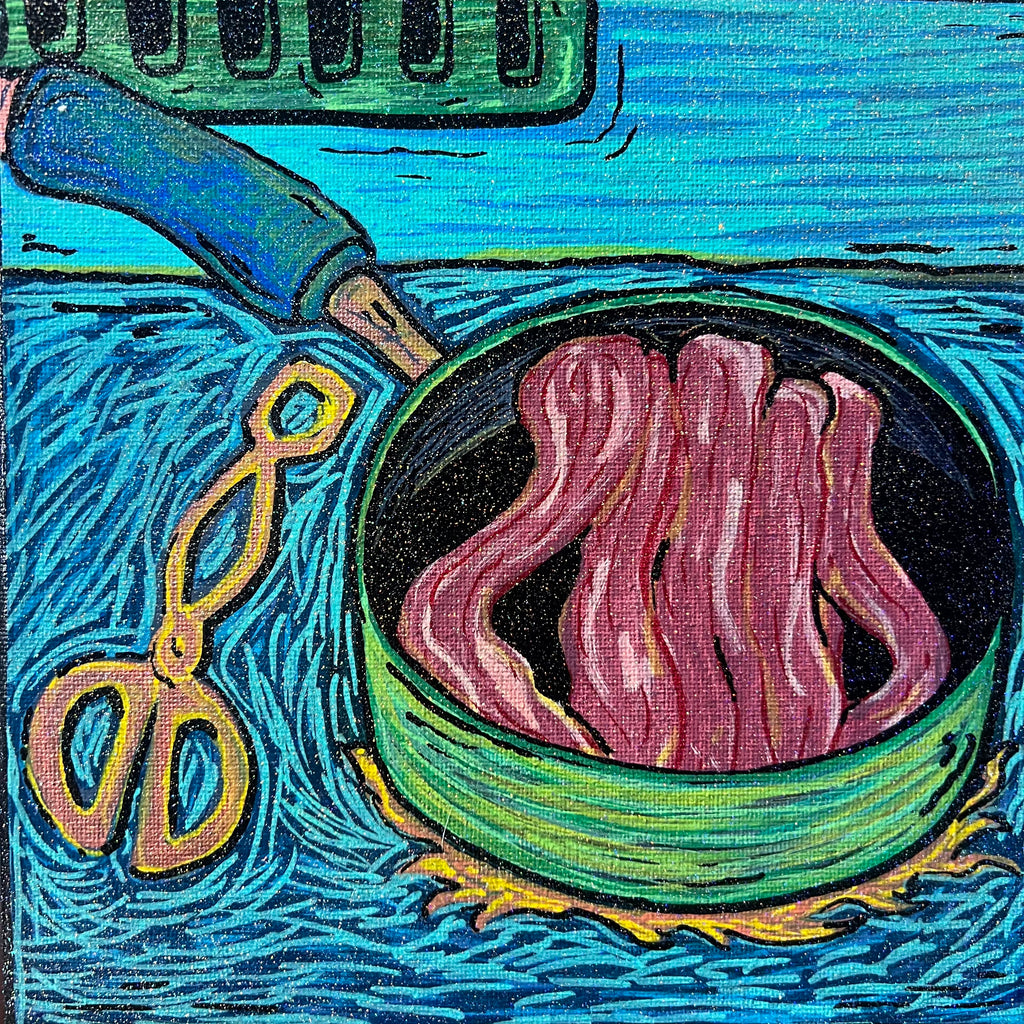 Winter Storm Bacon Painting