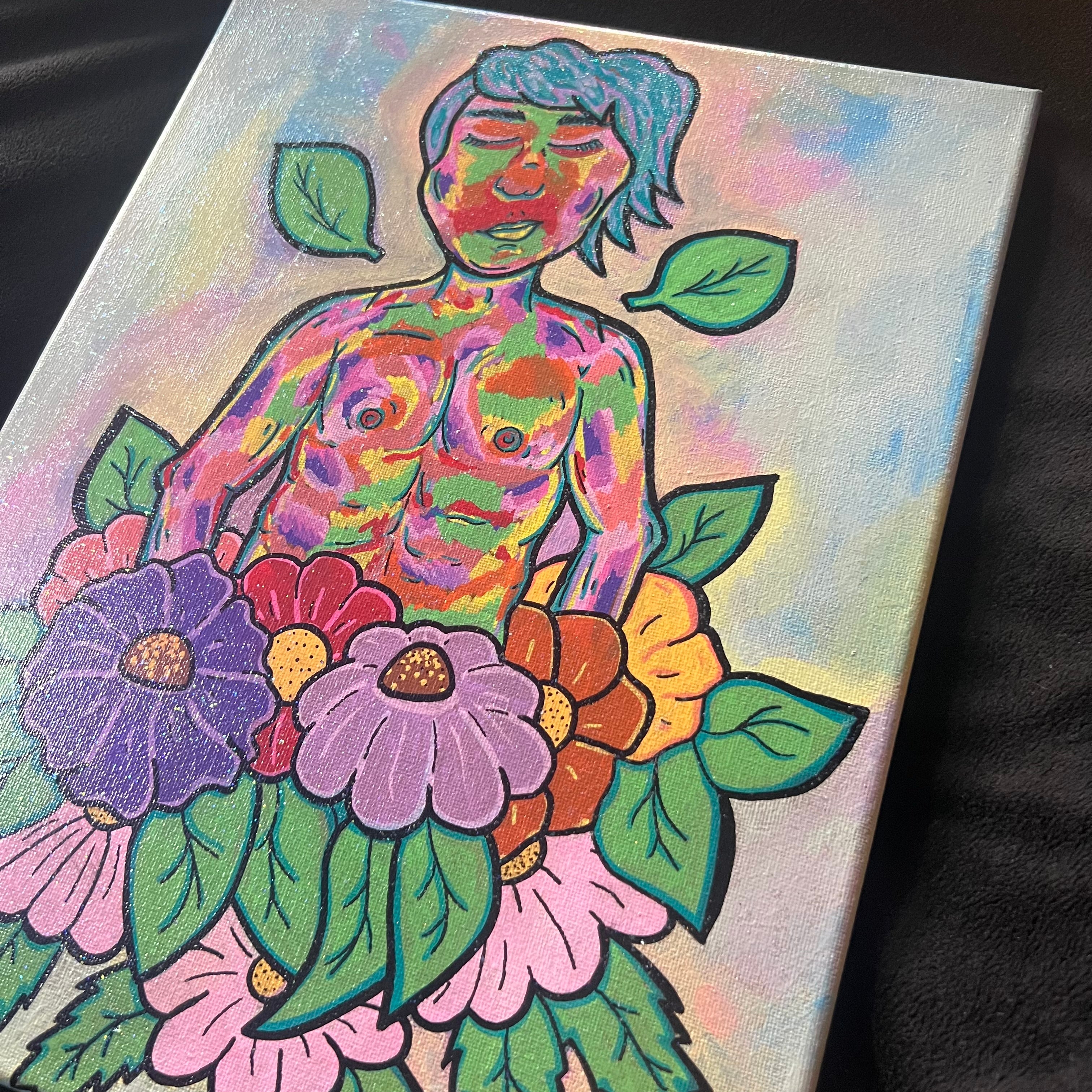 Rainbow sunshine painting