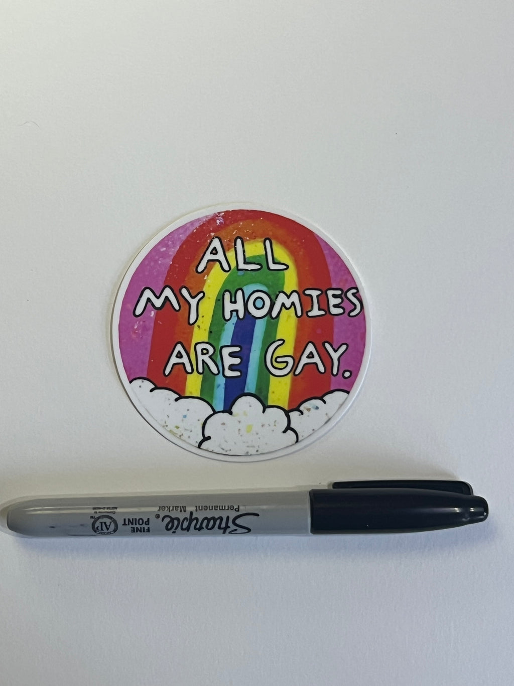 All my homies are gay sticker