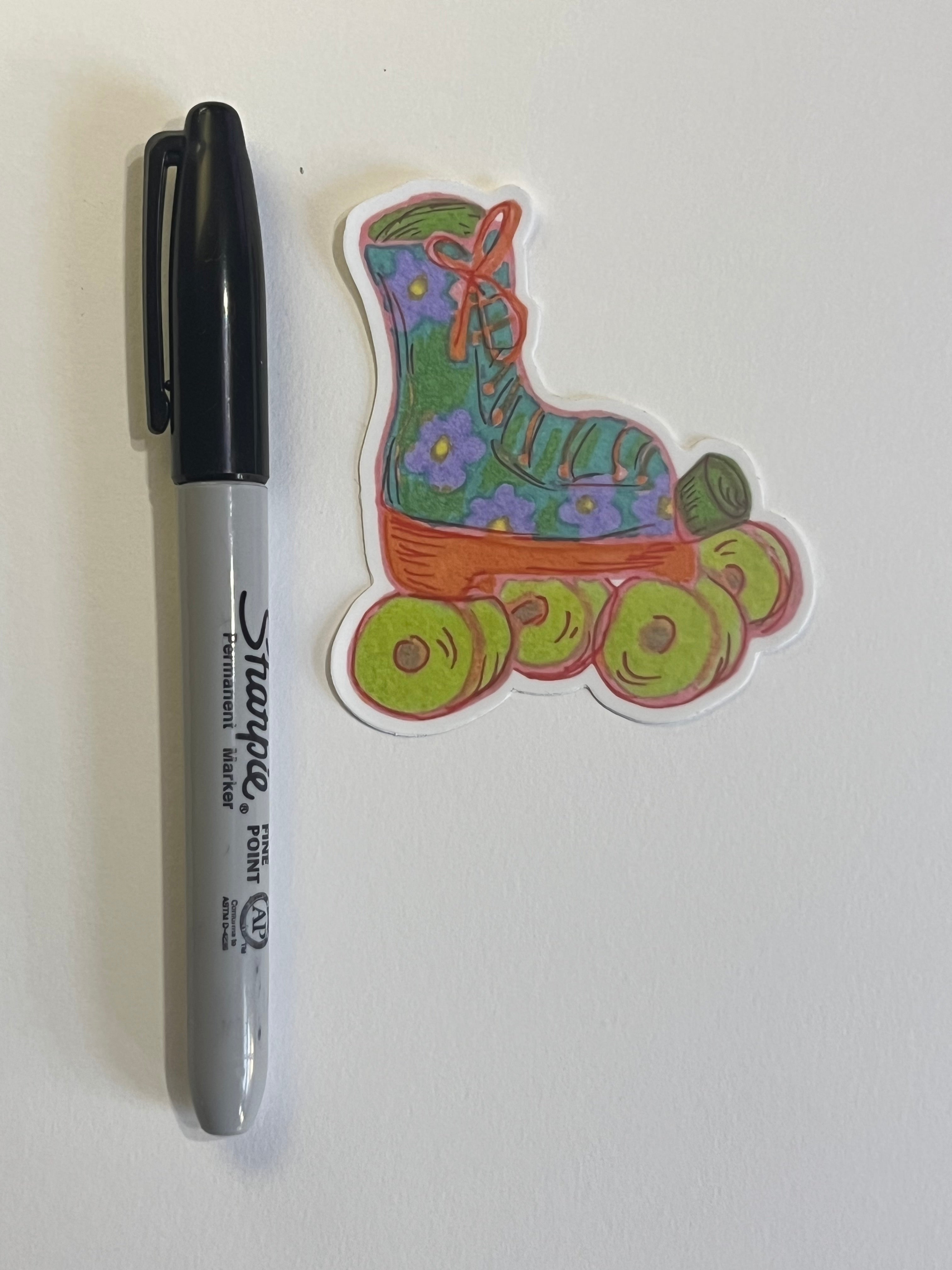 Roller skate sticker
