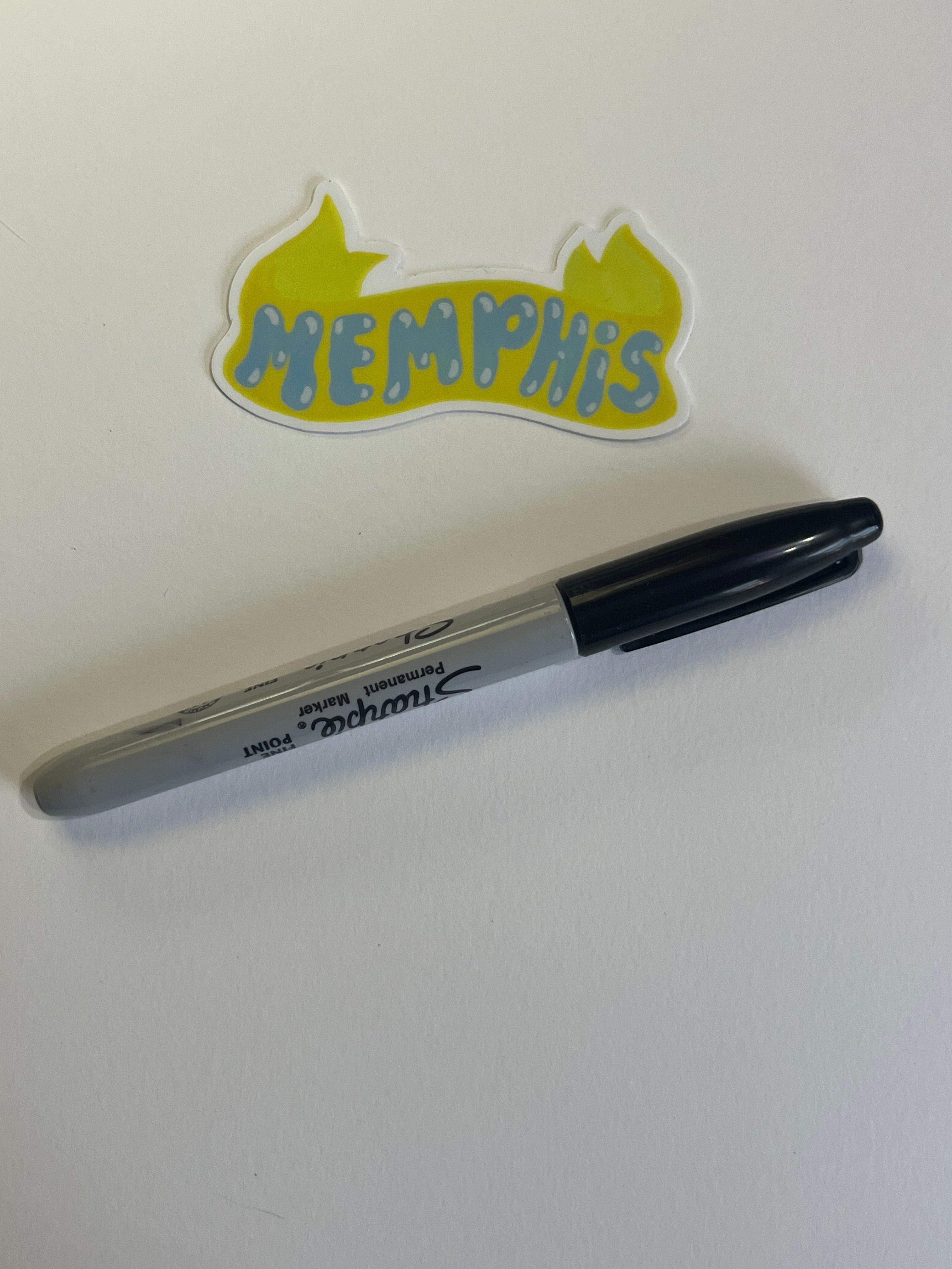 MEMPHIS banner sticker