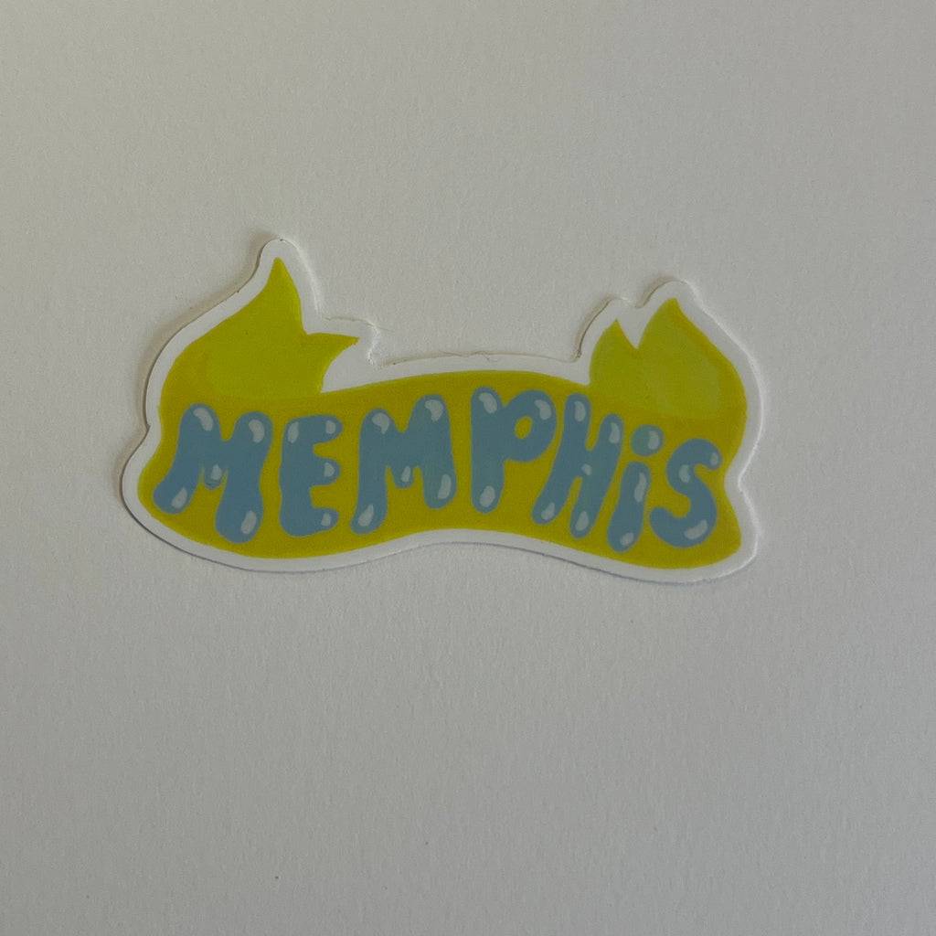 MEMPHIS banner sticker