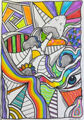 Mushrooms on sight drawing