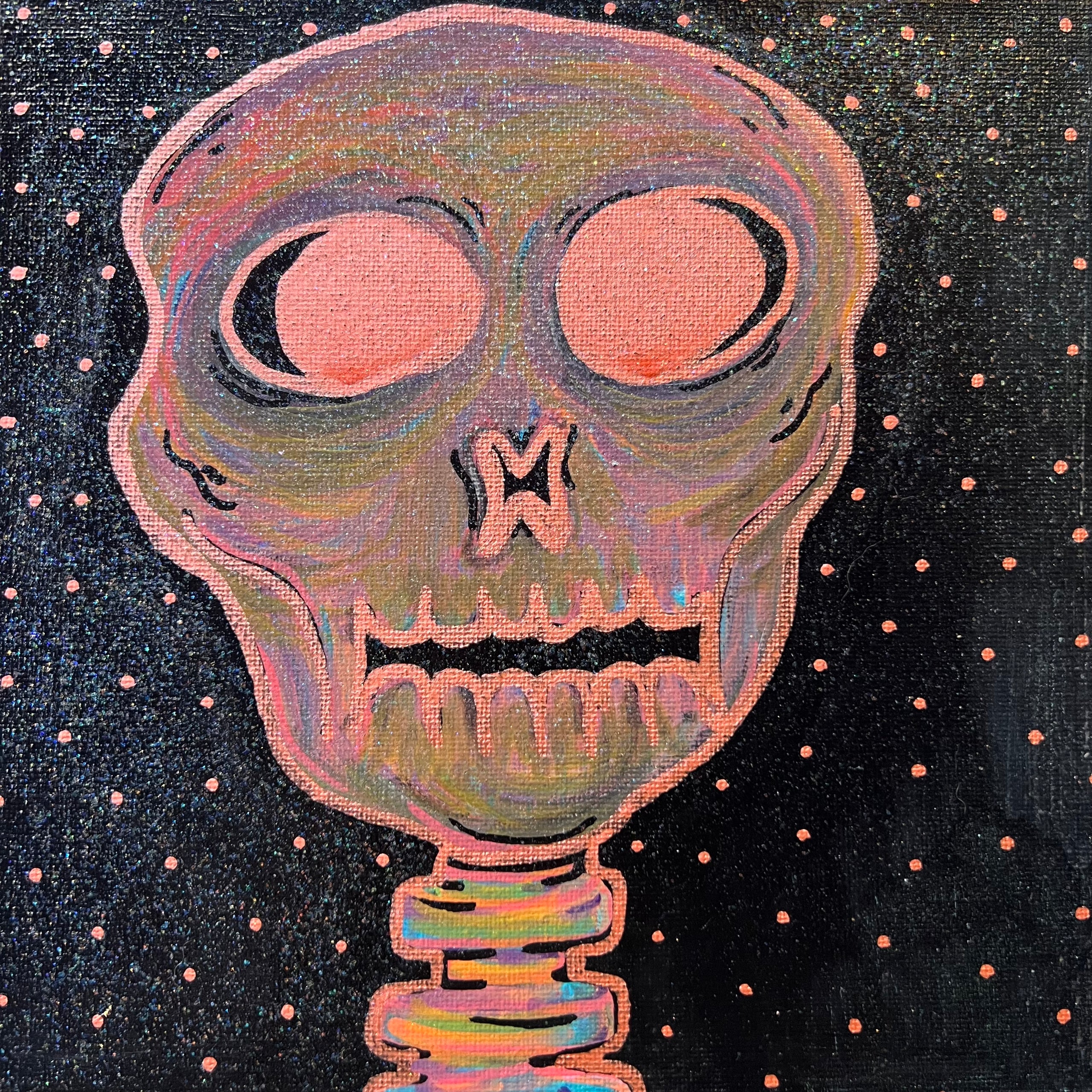 Skeletal sleep painting