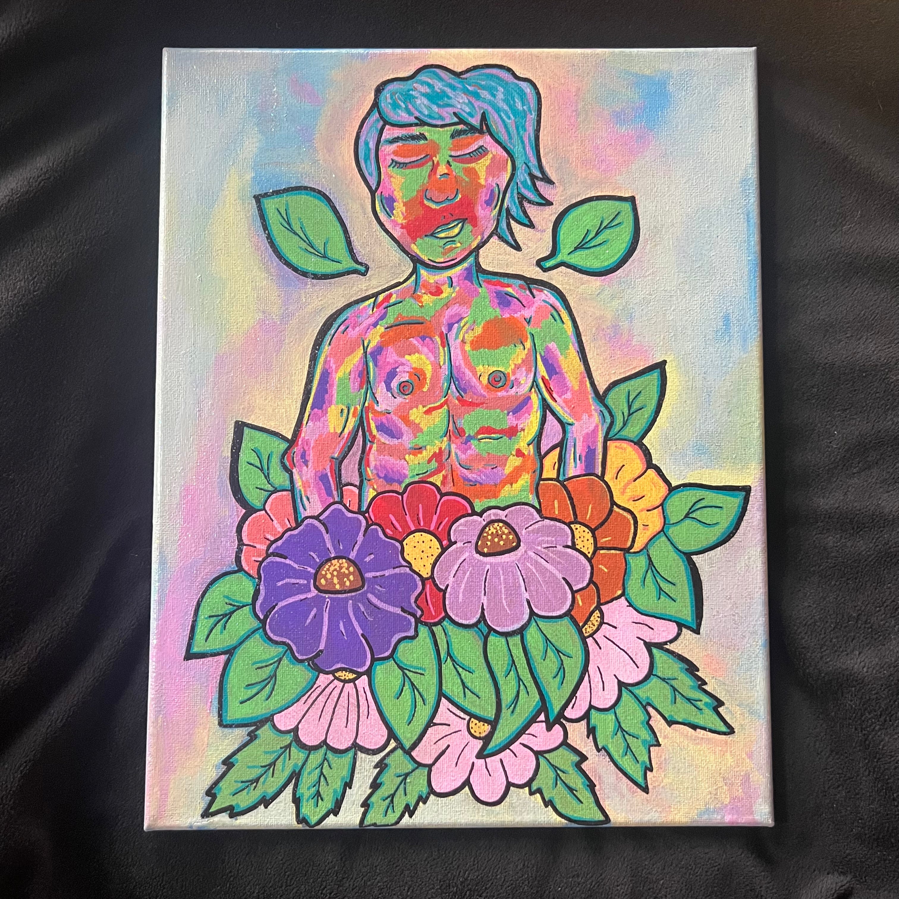 Rainbow sunshine painting