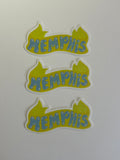 MEMPHIS banner sticker