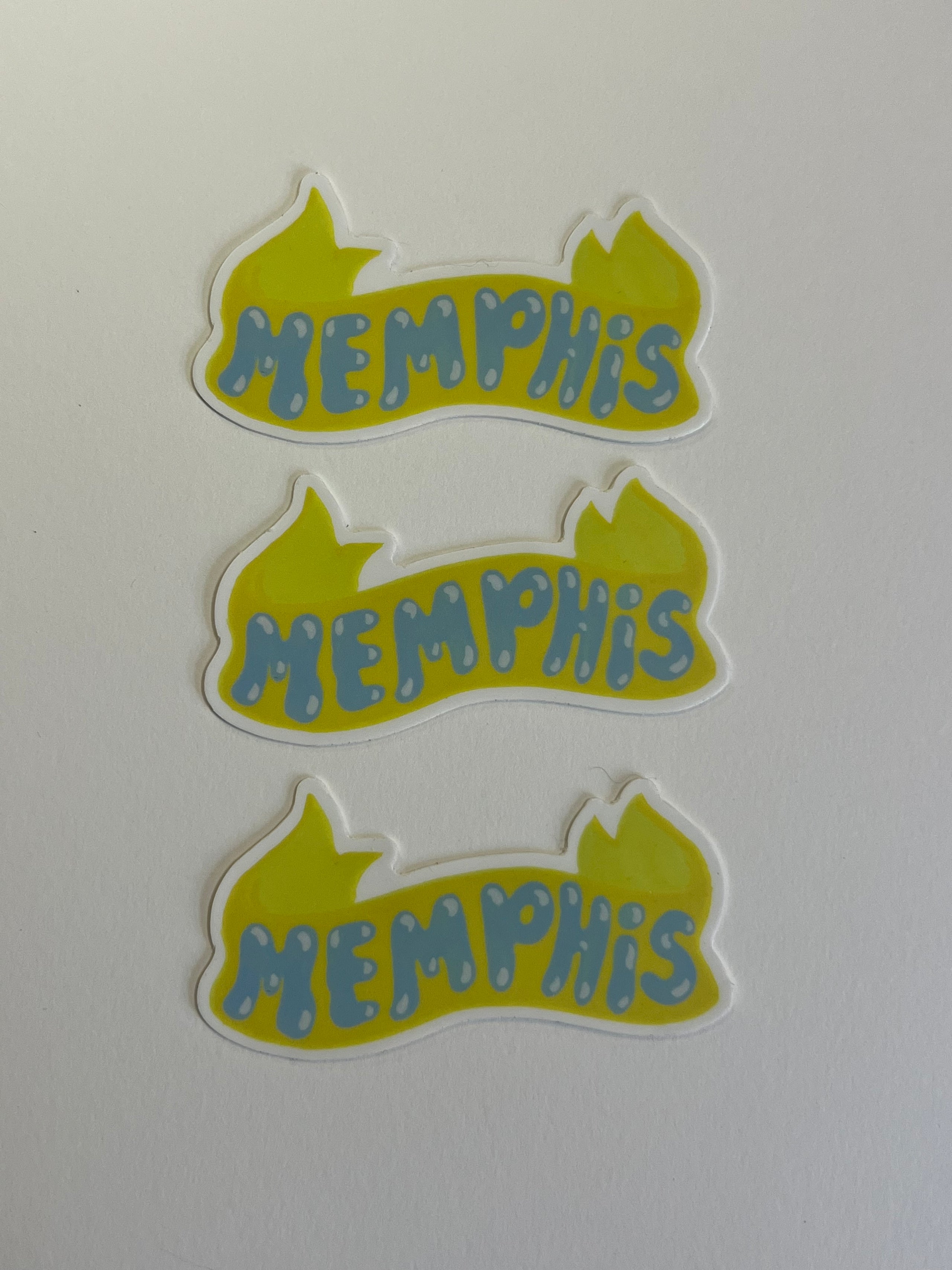 MEMPHIS banner sticker