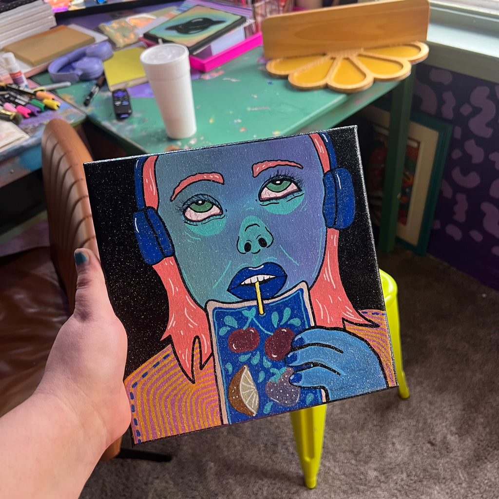 Juice Break painting