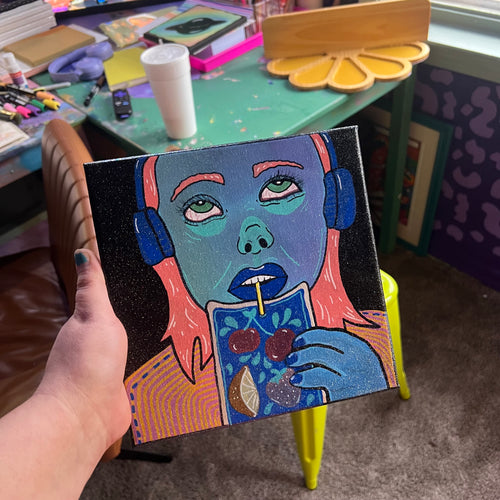 Juice Break painting