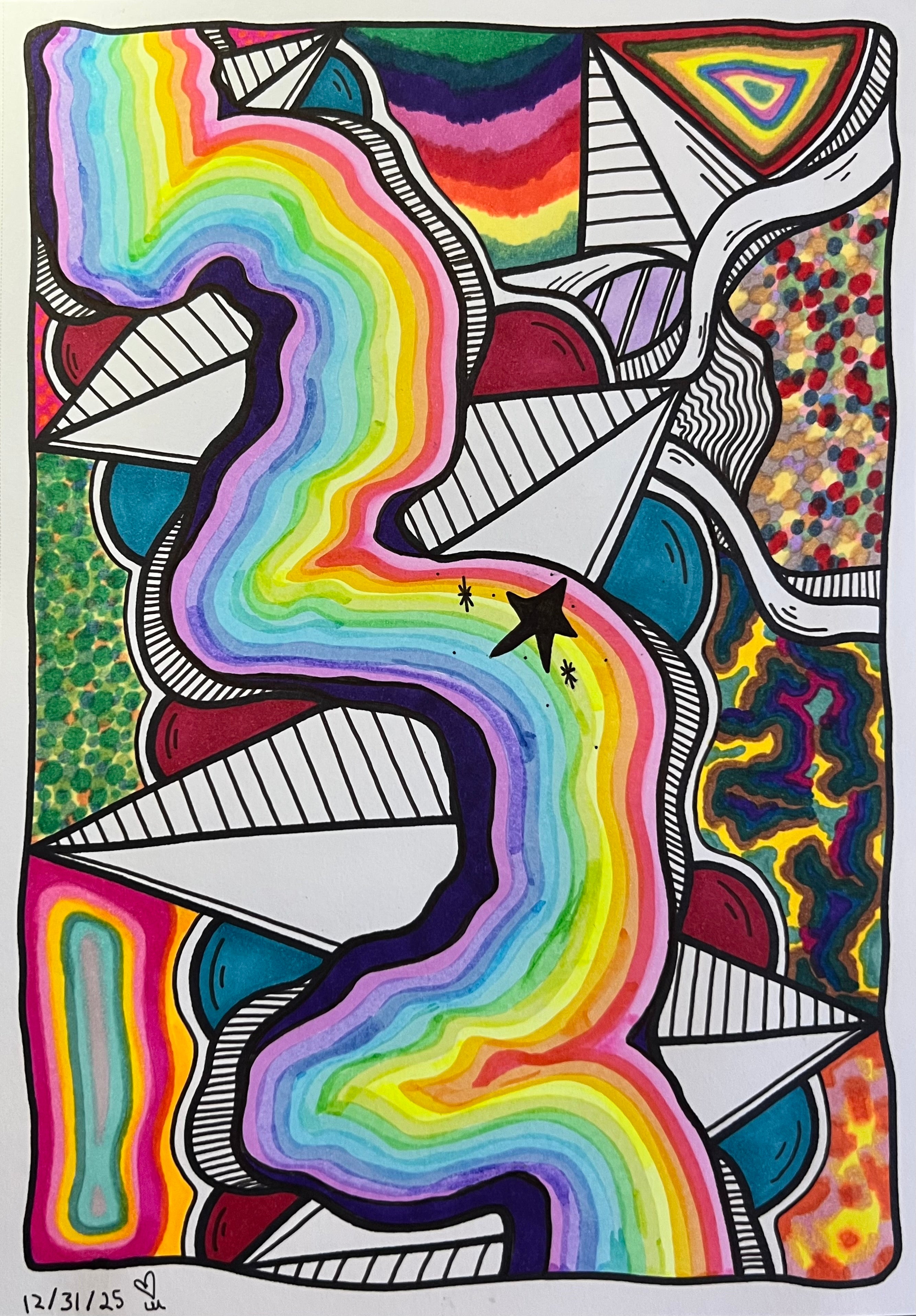 Rainbow river drawing