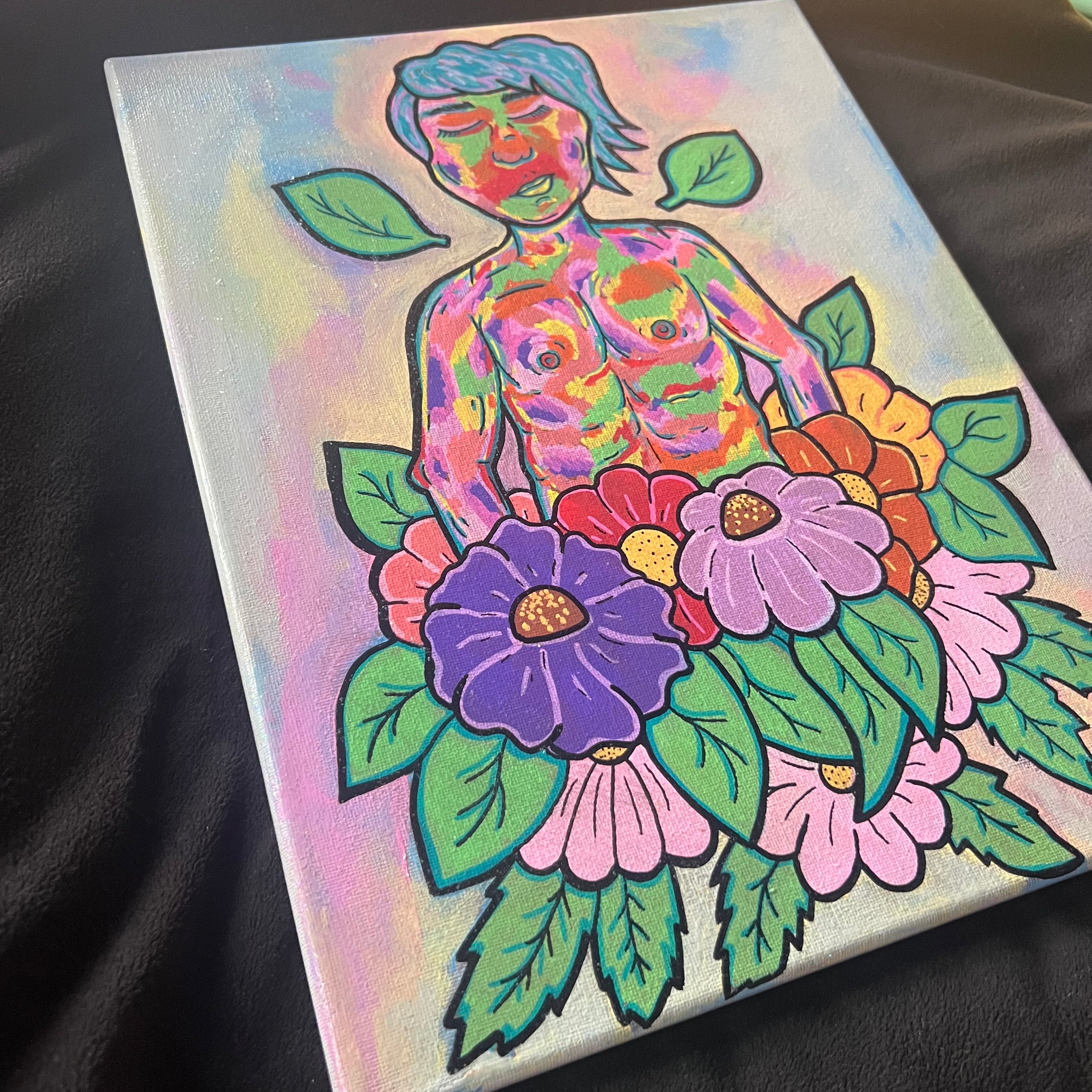 Rainbow sunshine painting