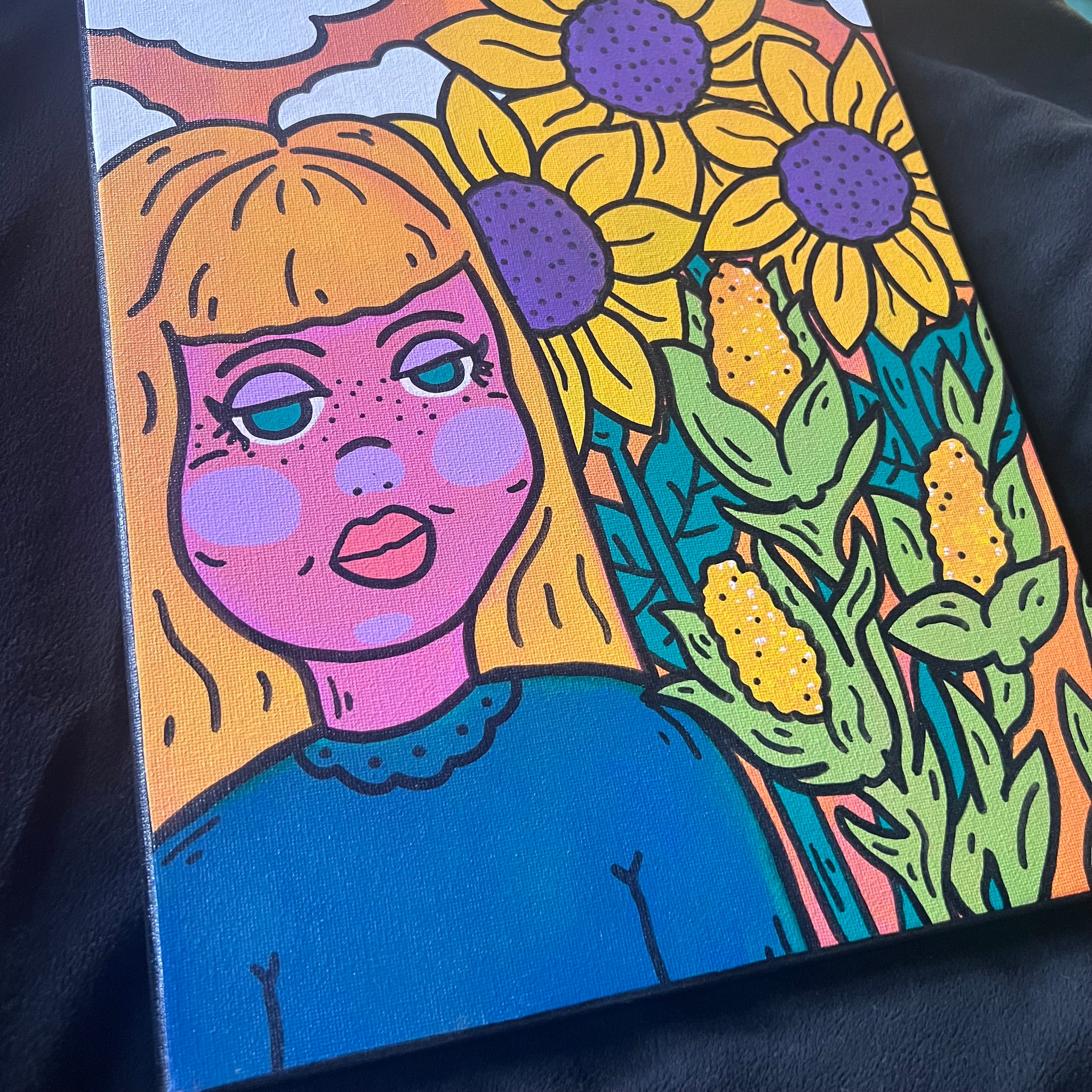 The garden of childhood painting