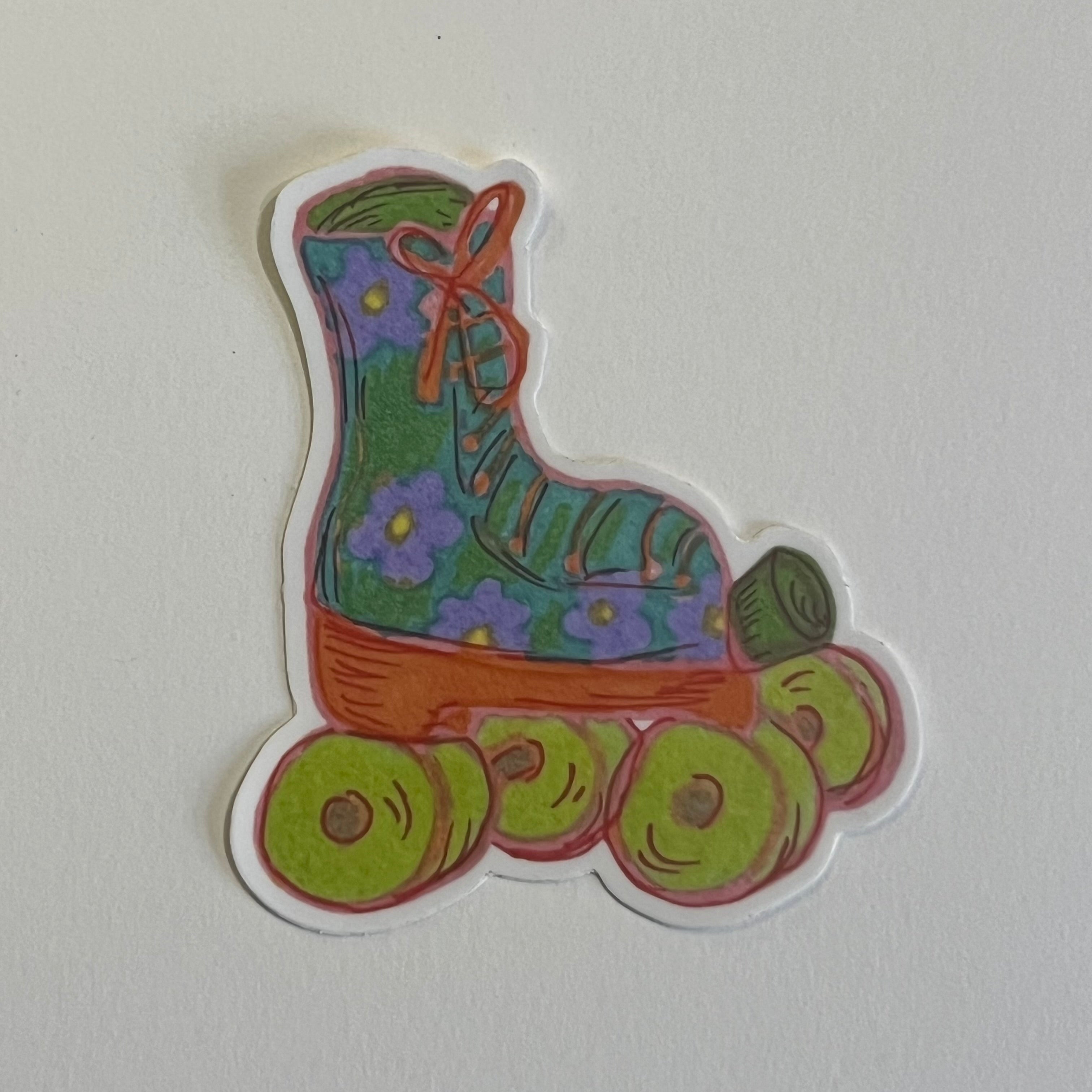 Roller skate sticker