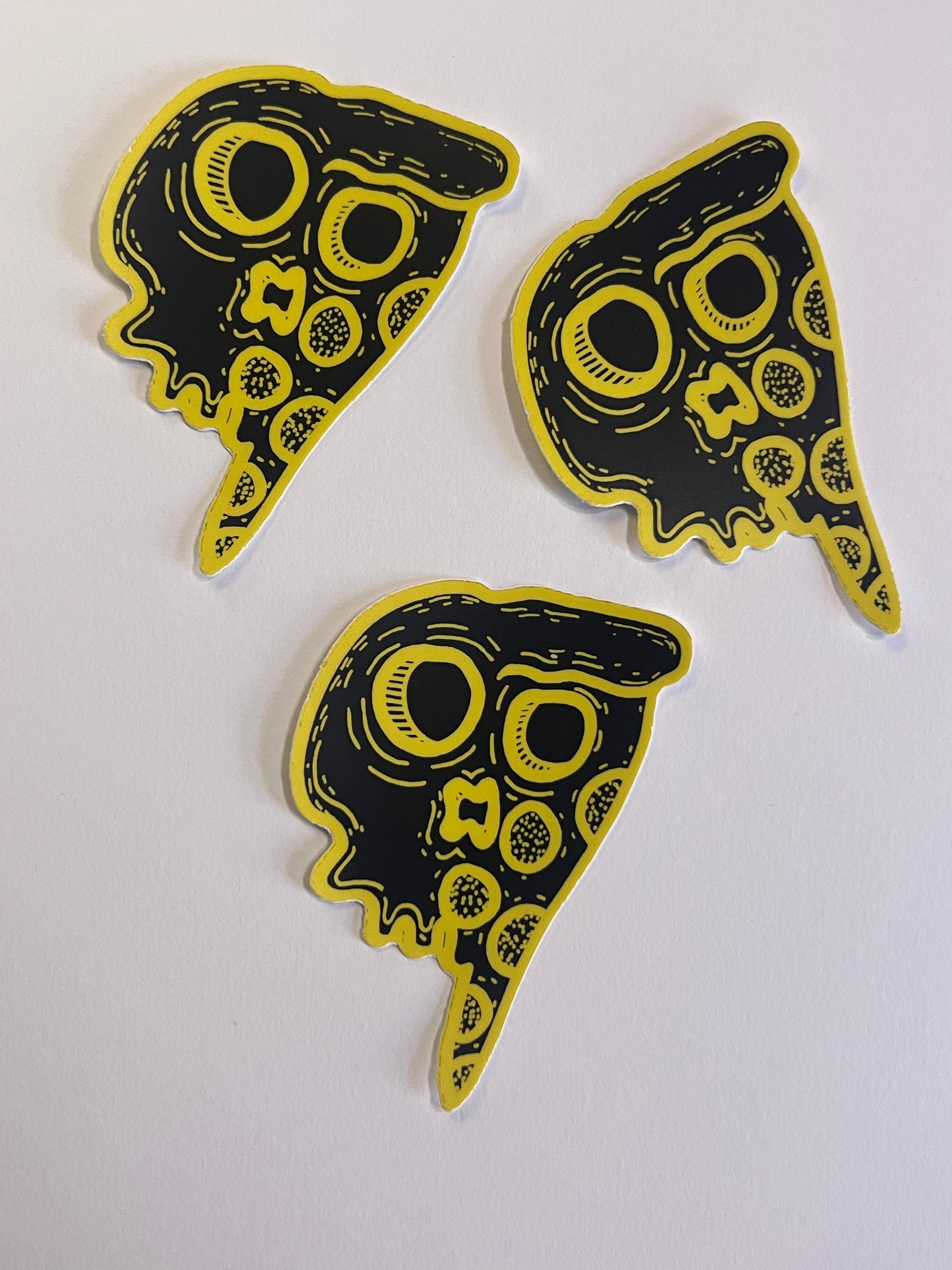 Pizza Skull sticker