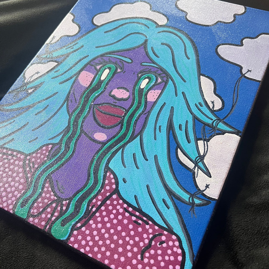 My eyes are falling painting