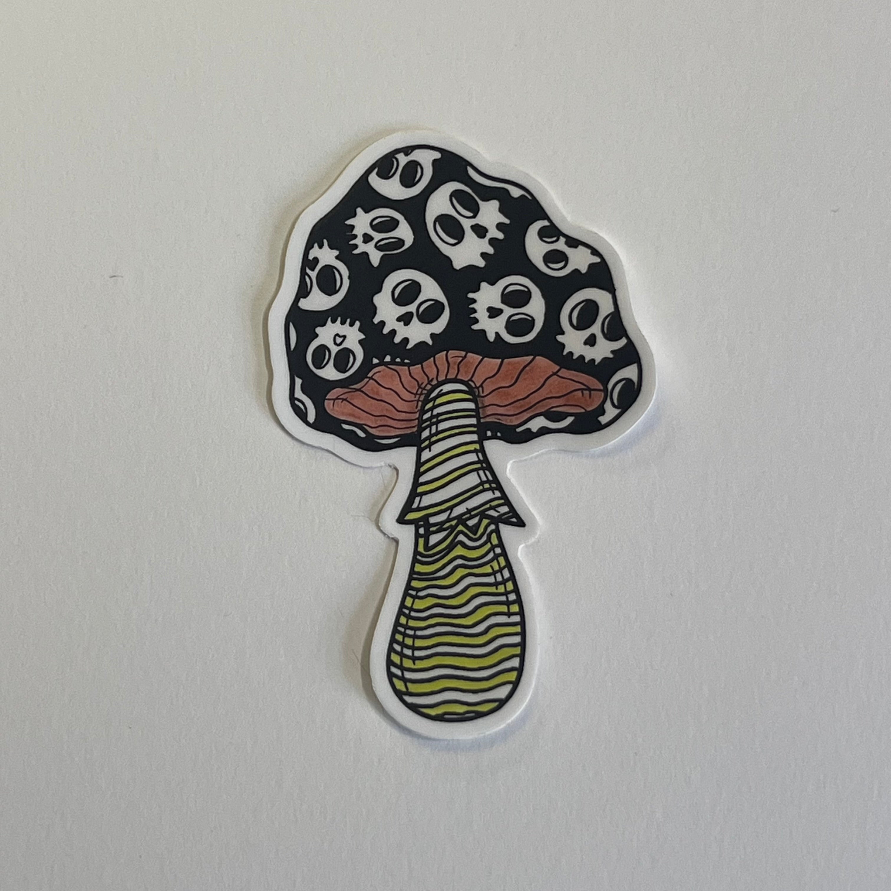 Skull Mushroom Sticker