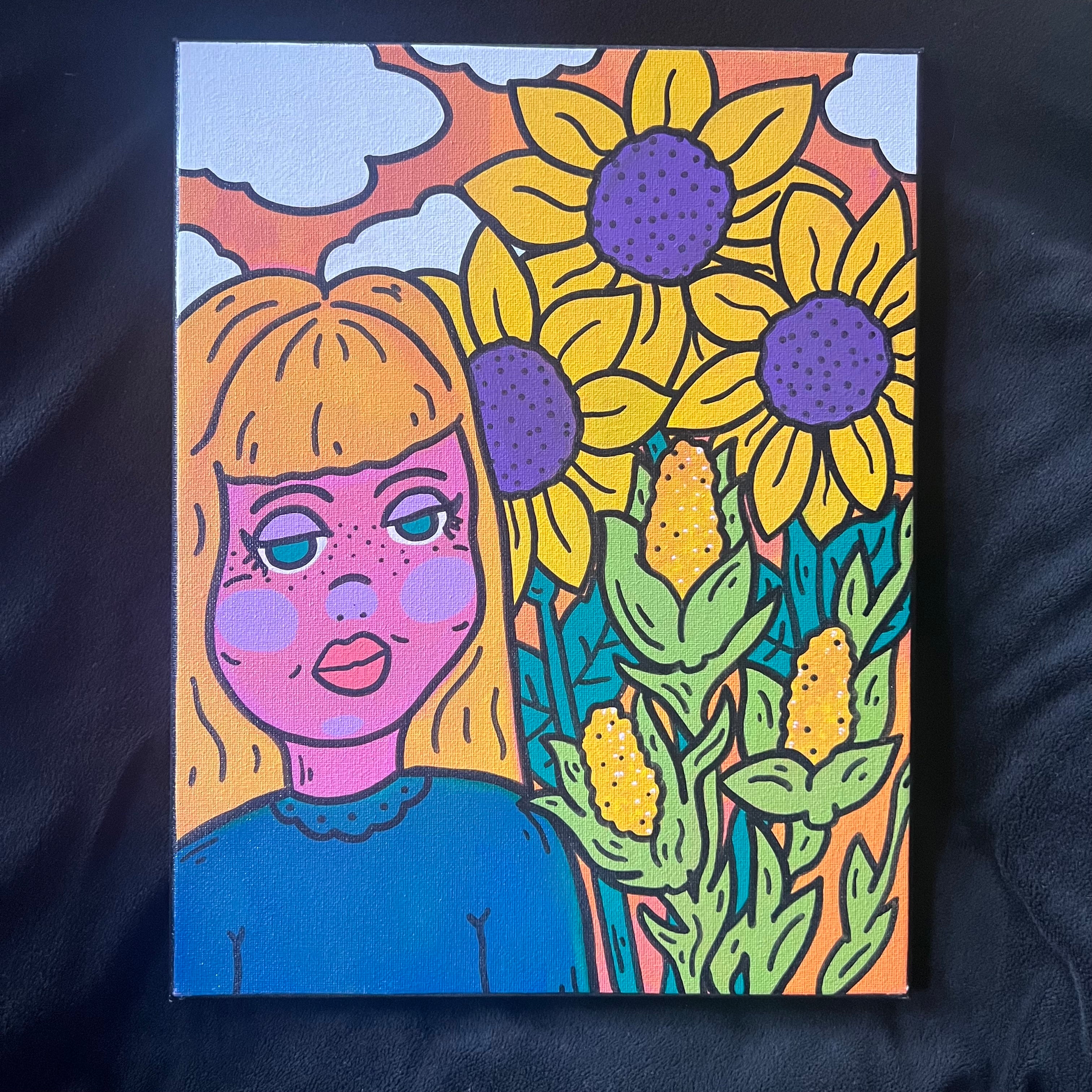 The garden of childhood painting