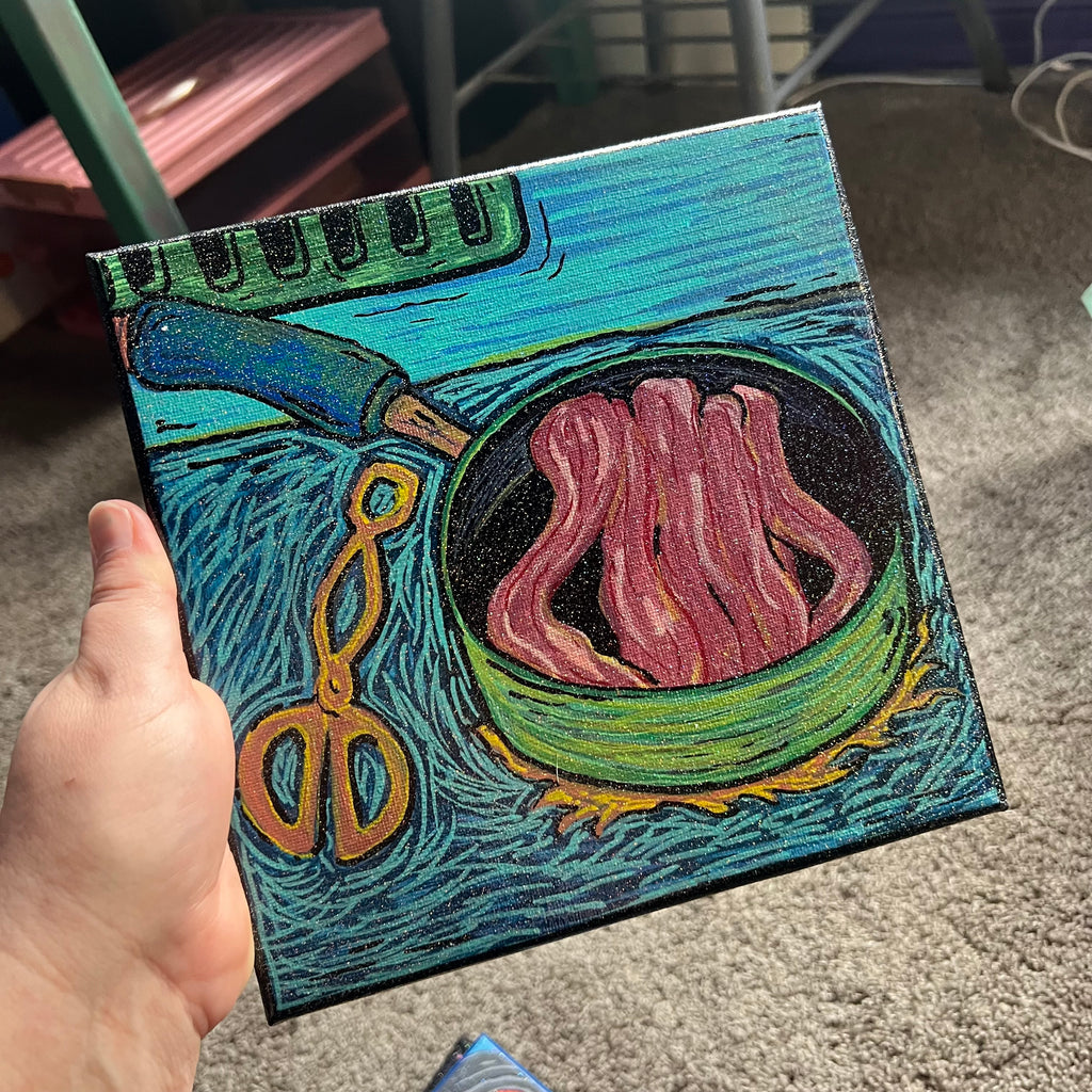 Winter Storm Bacon Painting
